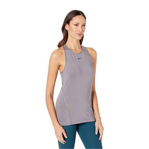 Nike Pro All Over Mesh Tank Gunsmoke/Black SZ SM - Picture 1 of 8